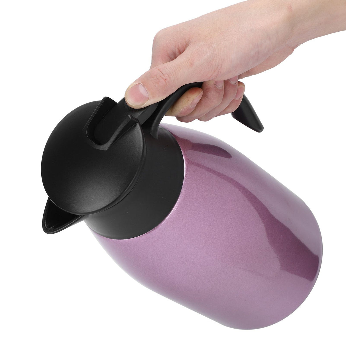 2L Large Capacity Insulated Hot Water Pot Inner Stainless Steel Thermal Coffee BottlePurple 2L