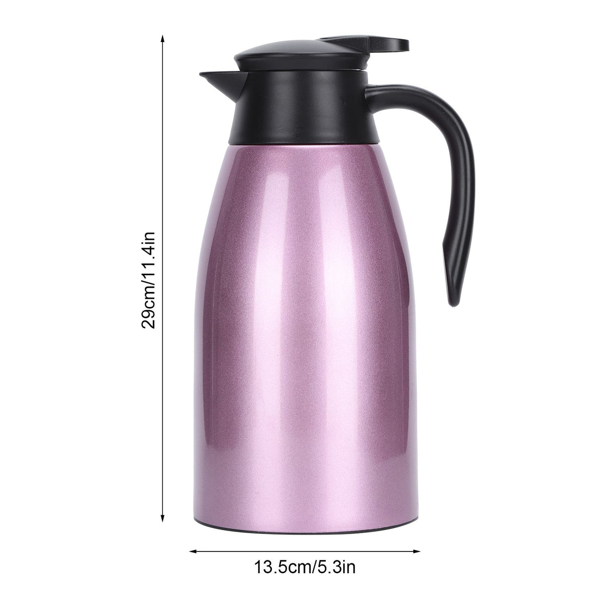 2L Large Capacity Insulated Hot Water Pot Inner Stainless Steel Thermal Coffee BottlePurple 2L