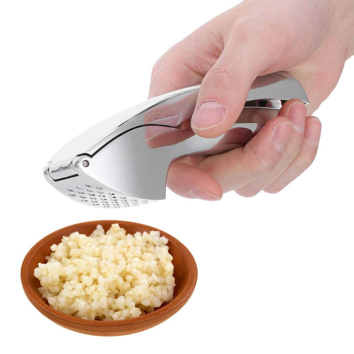 Garlic Press Zinc Alloy Metallic Ginger Crusher Squeezer Home Kitchen Mincer tool Accessory