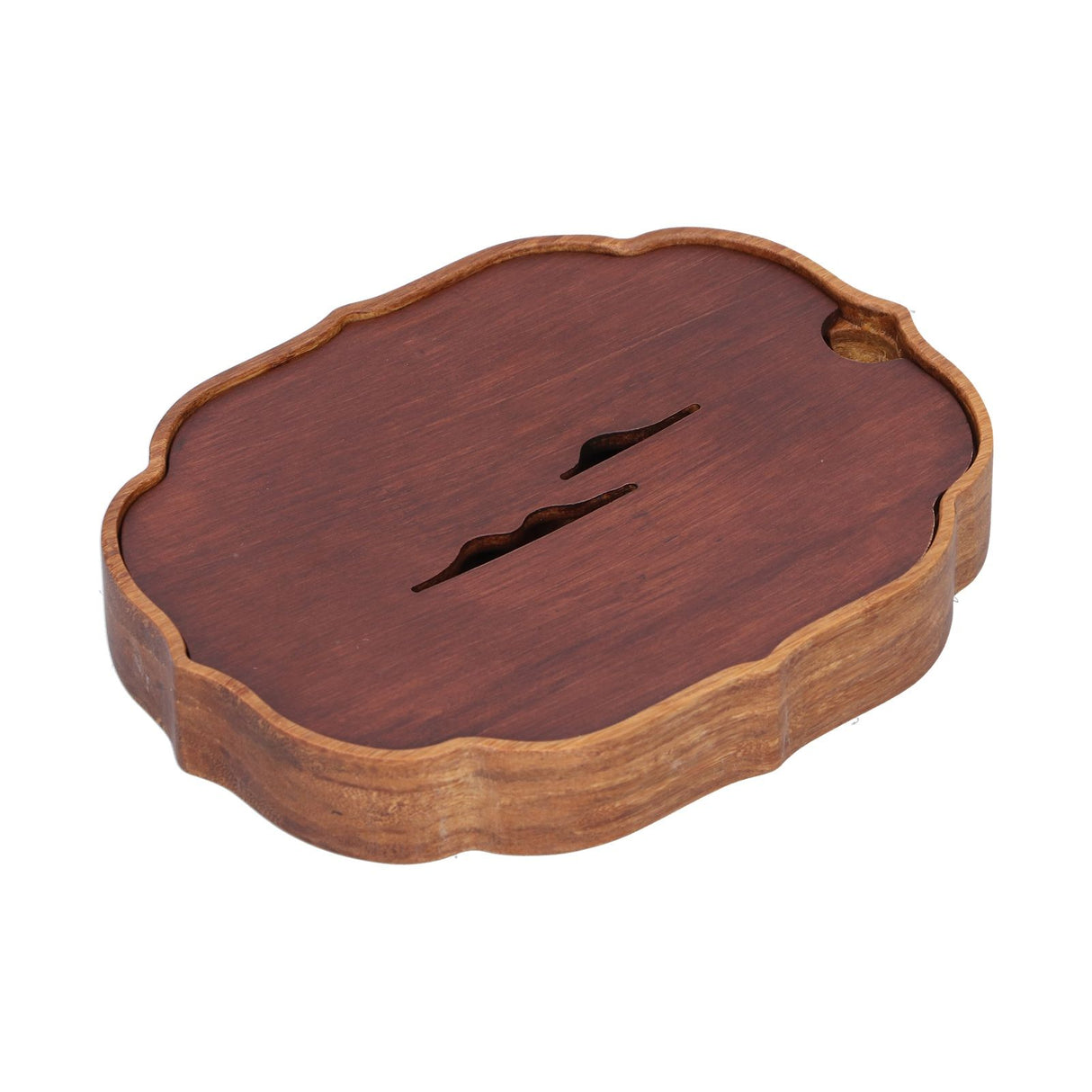 Chinese Style Bamboo Tea Tray Box with Water Storage for Kungfu Tea Set Accessories