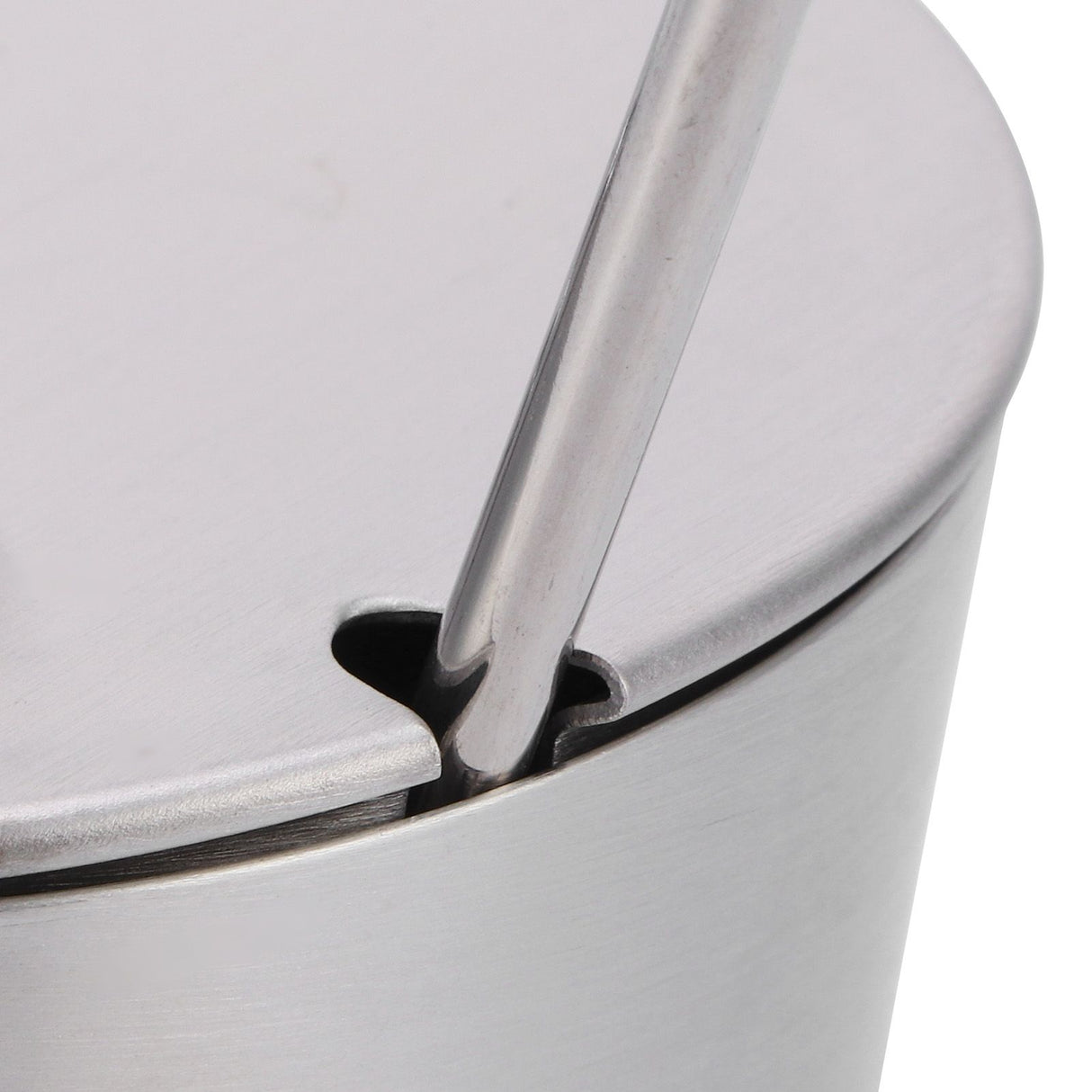 Stainless Steel Seasoning Pot Can Spice Condiment Bottle Pot Jar with Cover Spoon