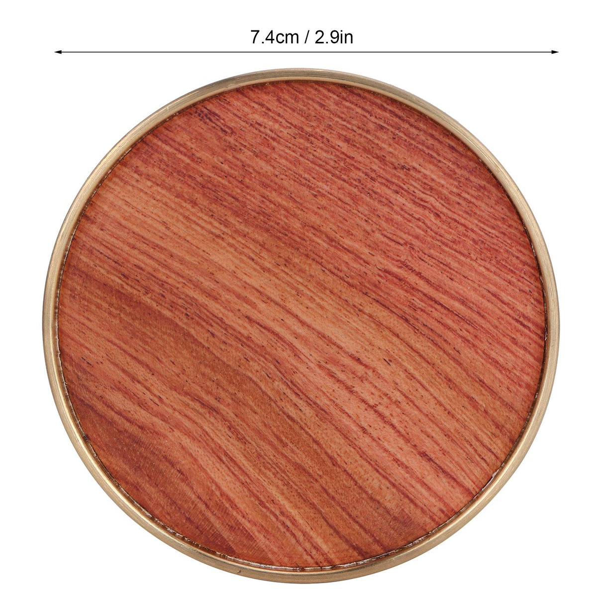 Wooden Tea Cup Mat Insulation Desktop Cup Pad Set with Base Tray Tea Ceremony AccessoriesRosewood