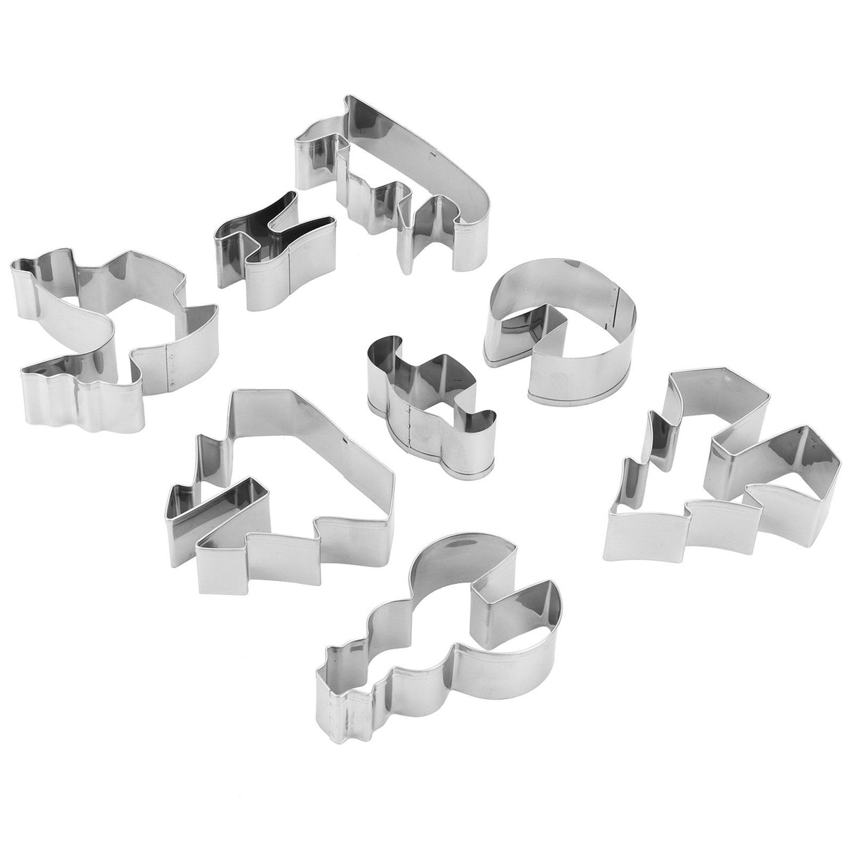 8Pcs Cookies Cutter Set Large Size Christmas Biscuits Mold Cutting Tool Baking Accessories