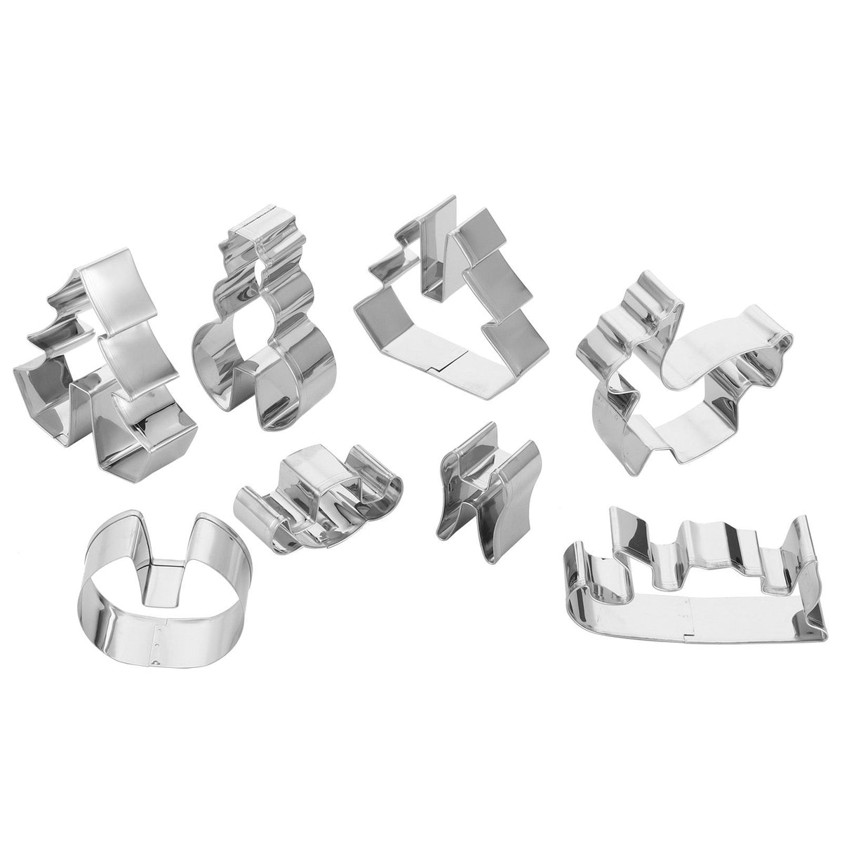 8Pcs Cookies Cutter Set Large Size Christmas Biscuits Mold Cutting Tool Baking Accessories