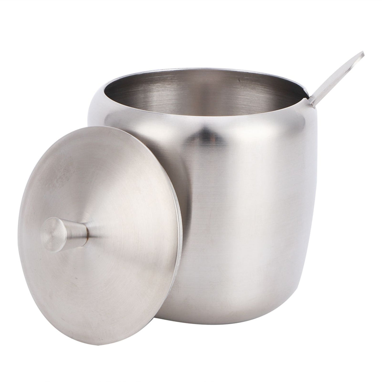 304 Stainless Steel Condiment Pot Spice Container Salt Sugar Box Storage Spice Rack Set