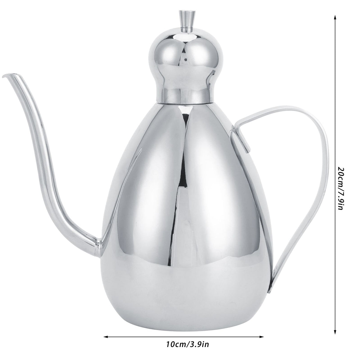 1L Oil Dispenser 304 Stainless Steel Oil Bottle Vinegar Pot Home Kitchen Storage Container
