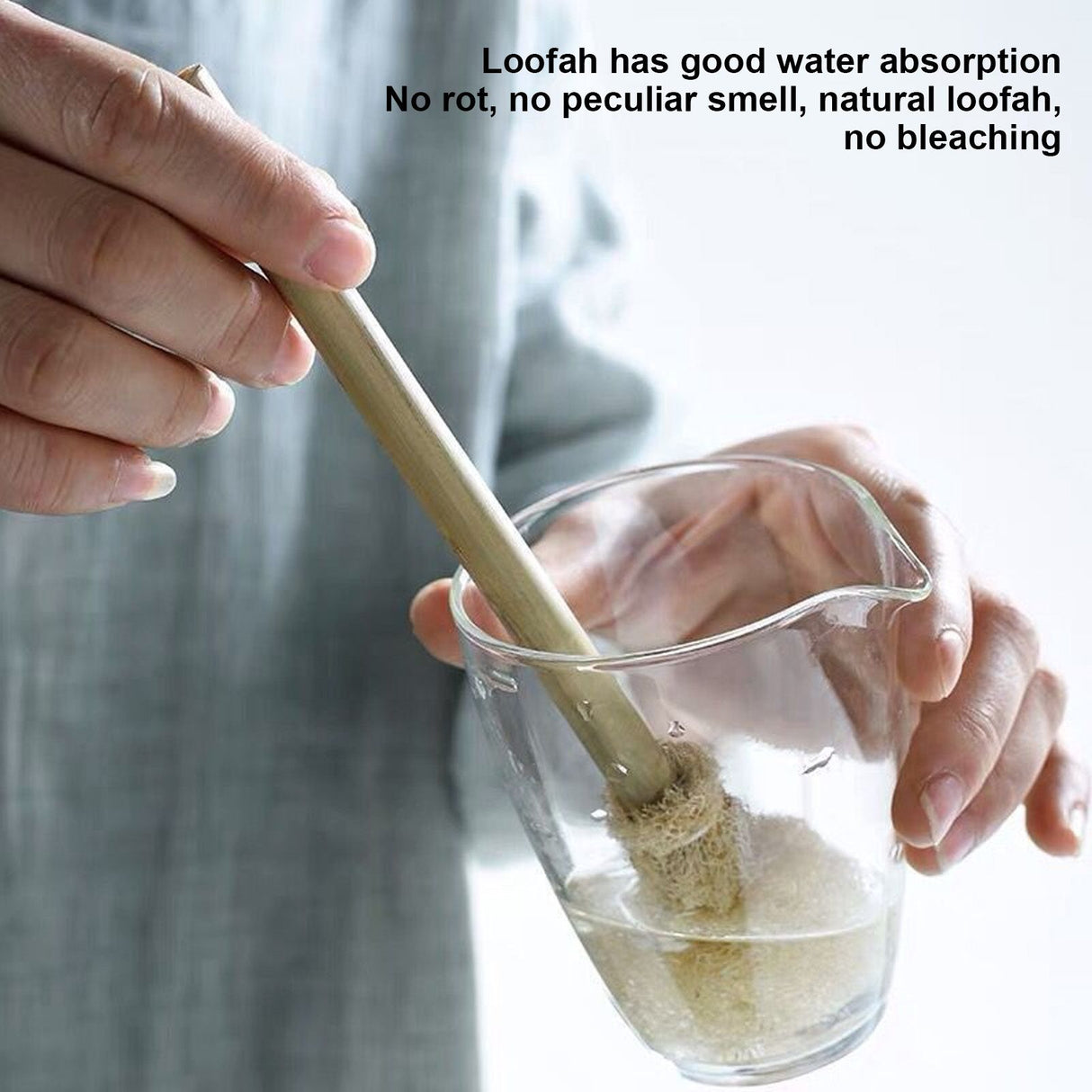 Natural Loofah Brush Water Cup Teacup Teapot Cleaning Brush Tea Ceremony Accessories
