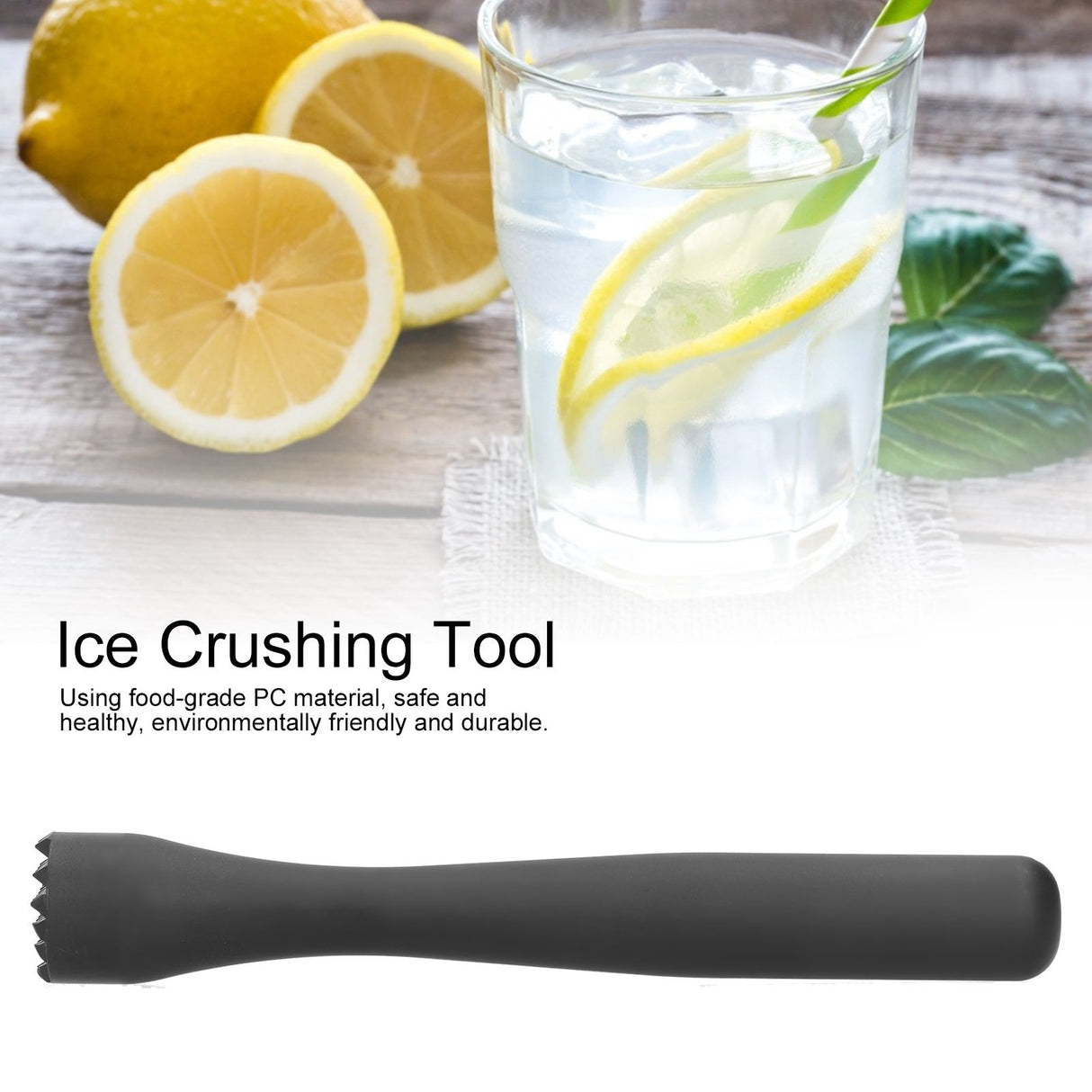 Cocktail Muddler Mixer Ice Crushing Rod Mixing Tool DIY Barware Bartending AccessoryPC M