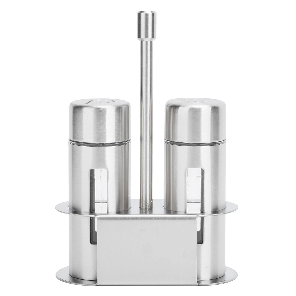 Stainless Steel Condiment Seasoning Container Pots Set with Spice Rack for Dining Room Supplies