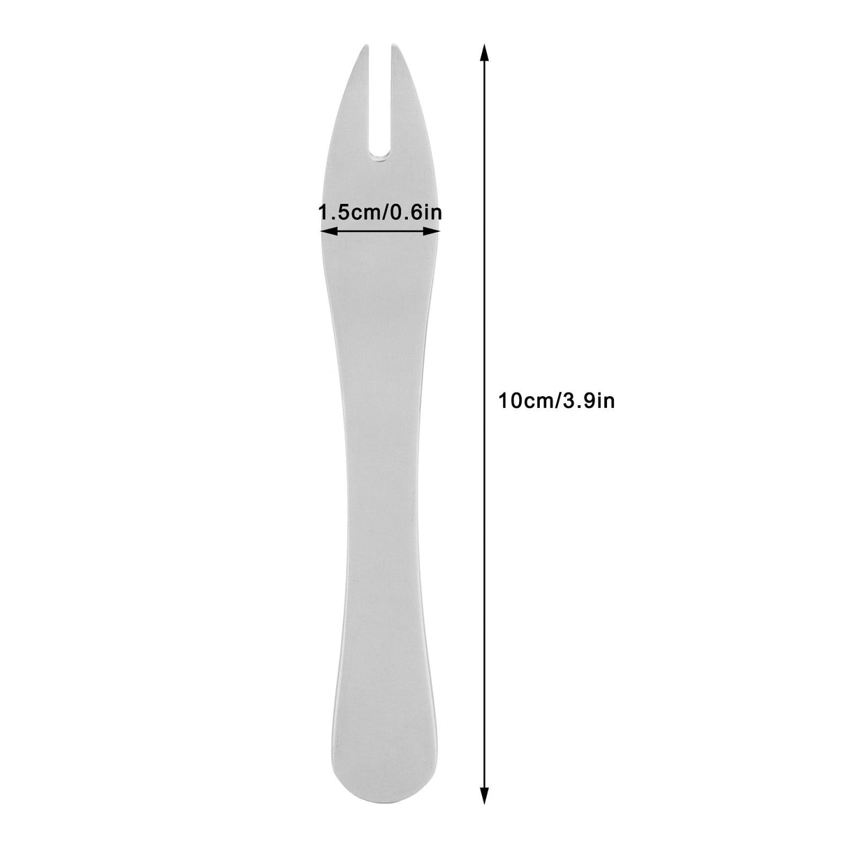 Fruit Fork 304 Stainless Steel Lovely Mini Dessert Fork for Cake Party Restaurant HotelStainless Steel Color 1Pc