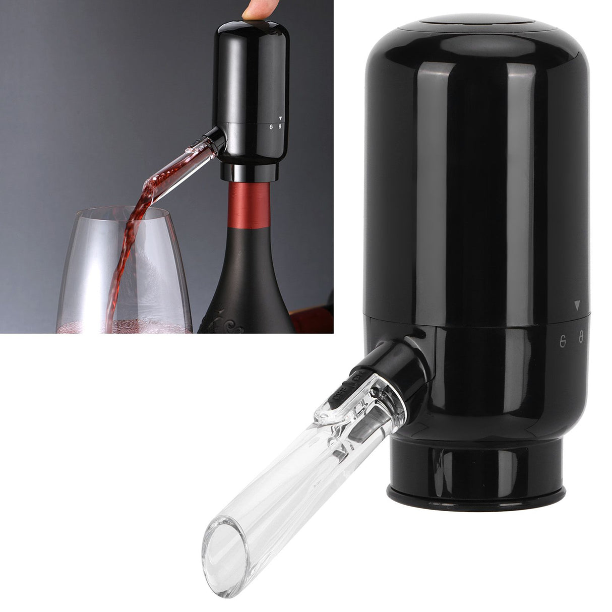 2-in-1 Electric Wine Aerator Dispenser Multifunction Automatic Decanter for Bar Kitchen