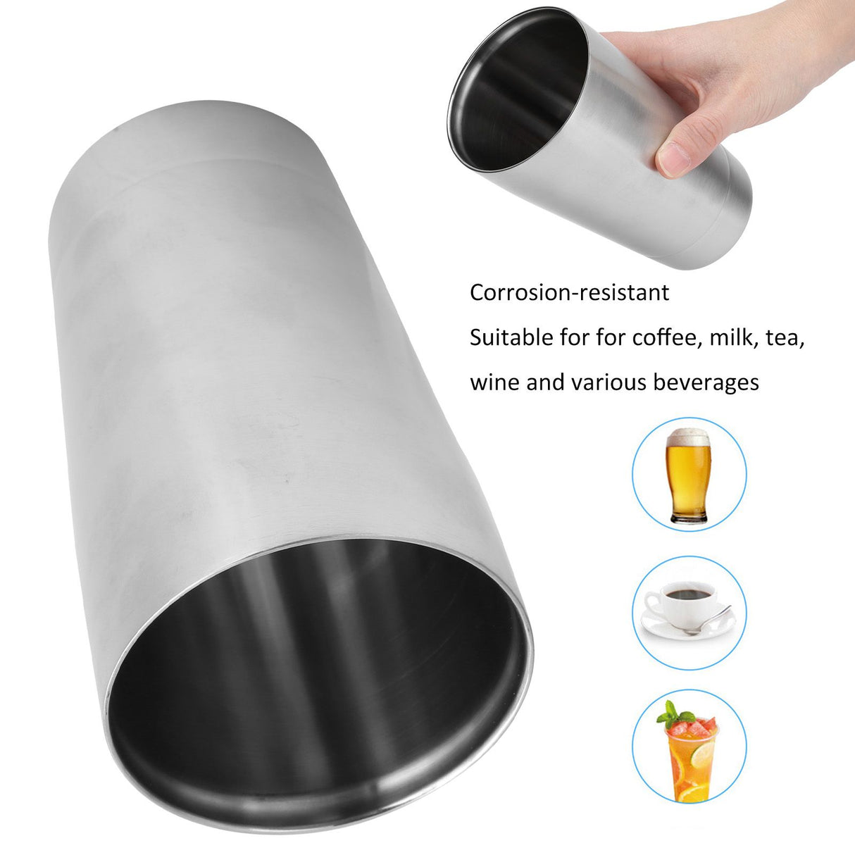 Coffee Mug Portable 304 Stainless Steel Drinking Cup for Picnic Barbecue Mountain Climbing