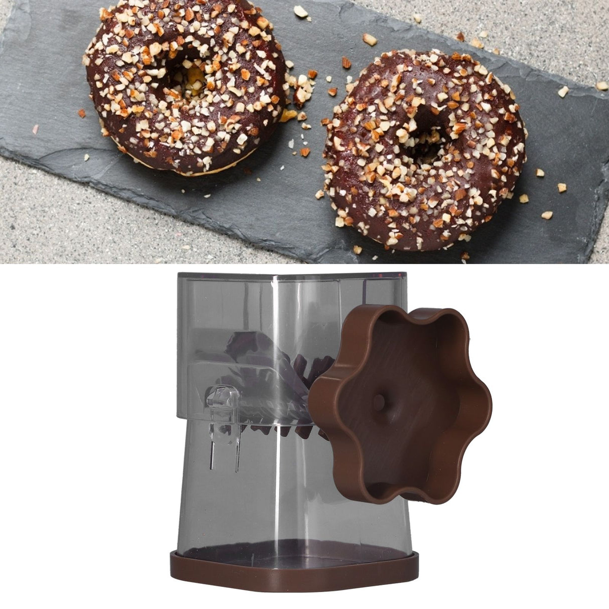 Manual Nut Chopper Effortless Easy to Clean Hand Crank Nut Grinder for Almonds Hazelnuts PecansCoffee