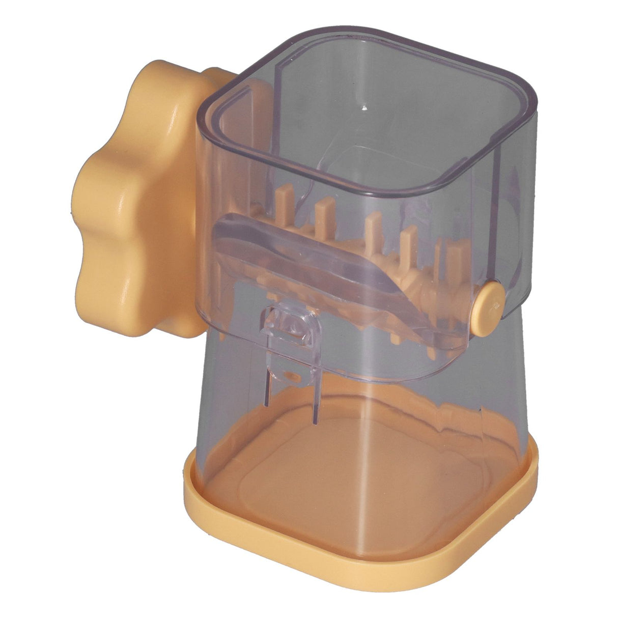 Manual Nut Chopper Effortless Easy to Clean Hand Crank Nut Grinder for Almonds Hazelnuts PecansYellow