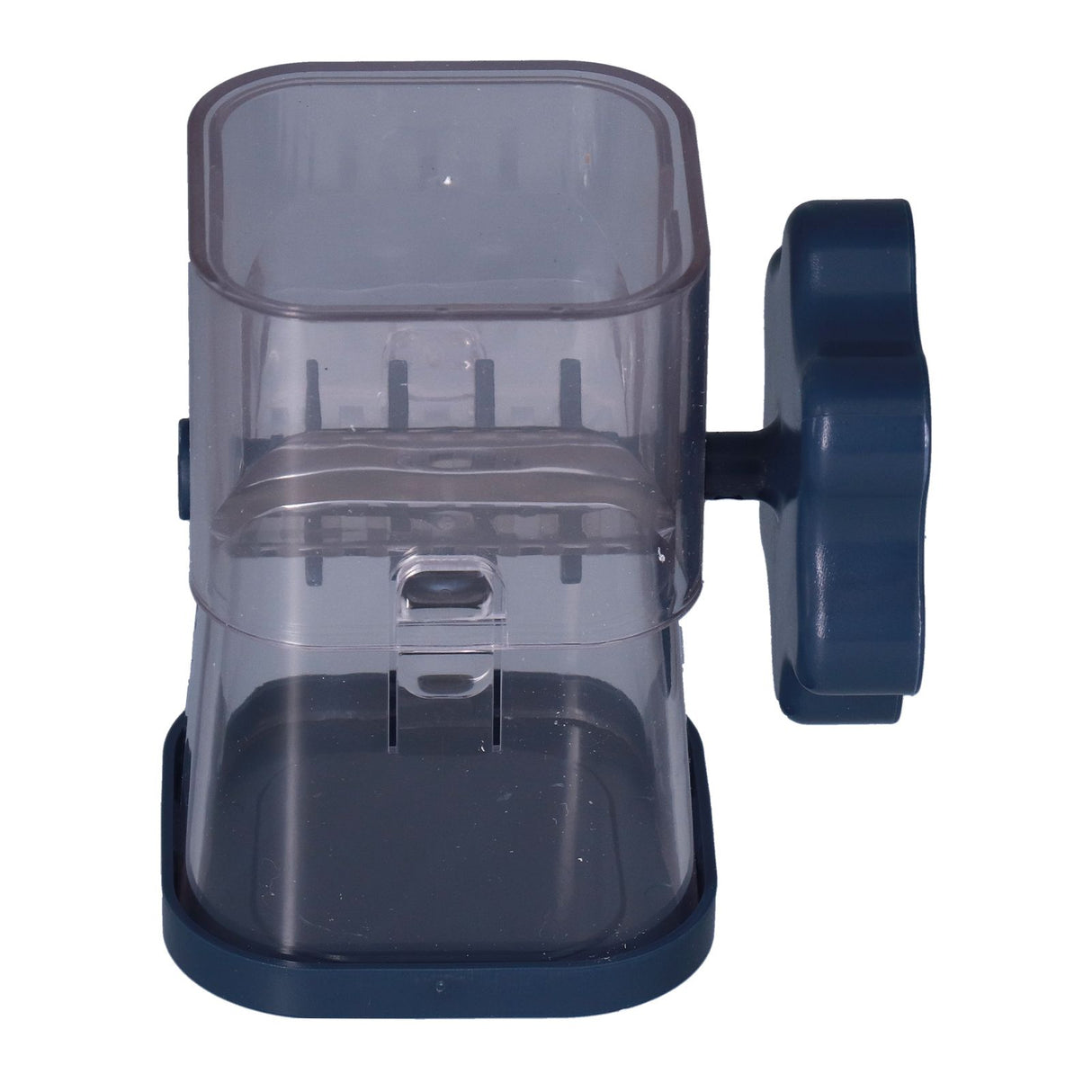 Manual Nut Chopper Effortless Easy to Clean Hand Crank Nut Grinder for Almonds Hazelnuts PecansNavy Blue
