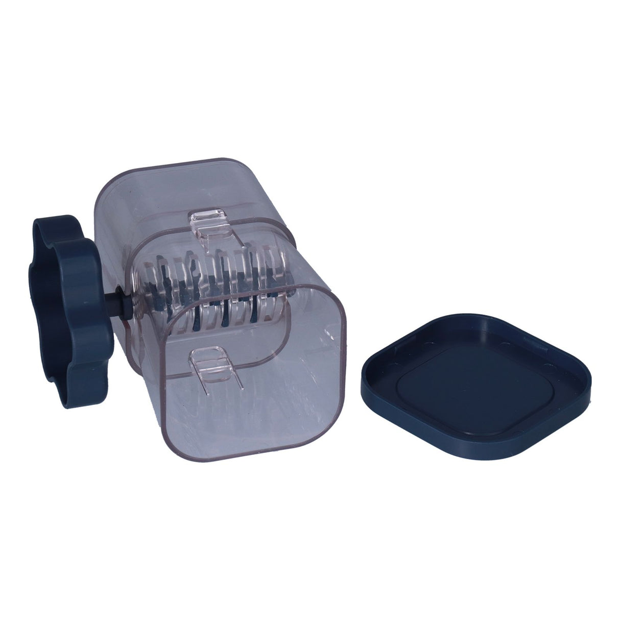 Manual Nut Chopper Effortless Easy to Clean Hand Crank Nut Grinder for Almonds Hazelnuts PecansNavy Blue