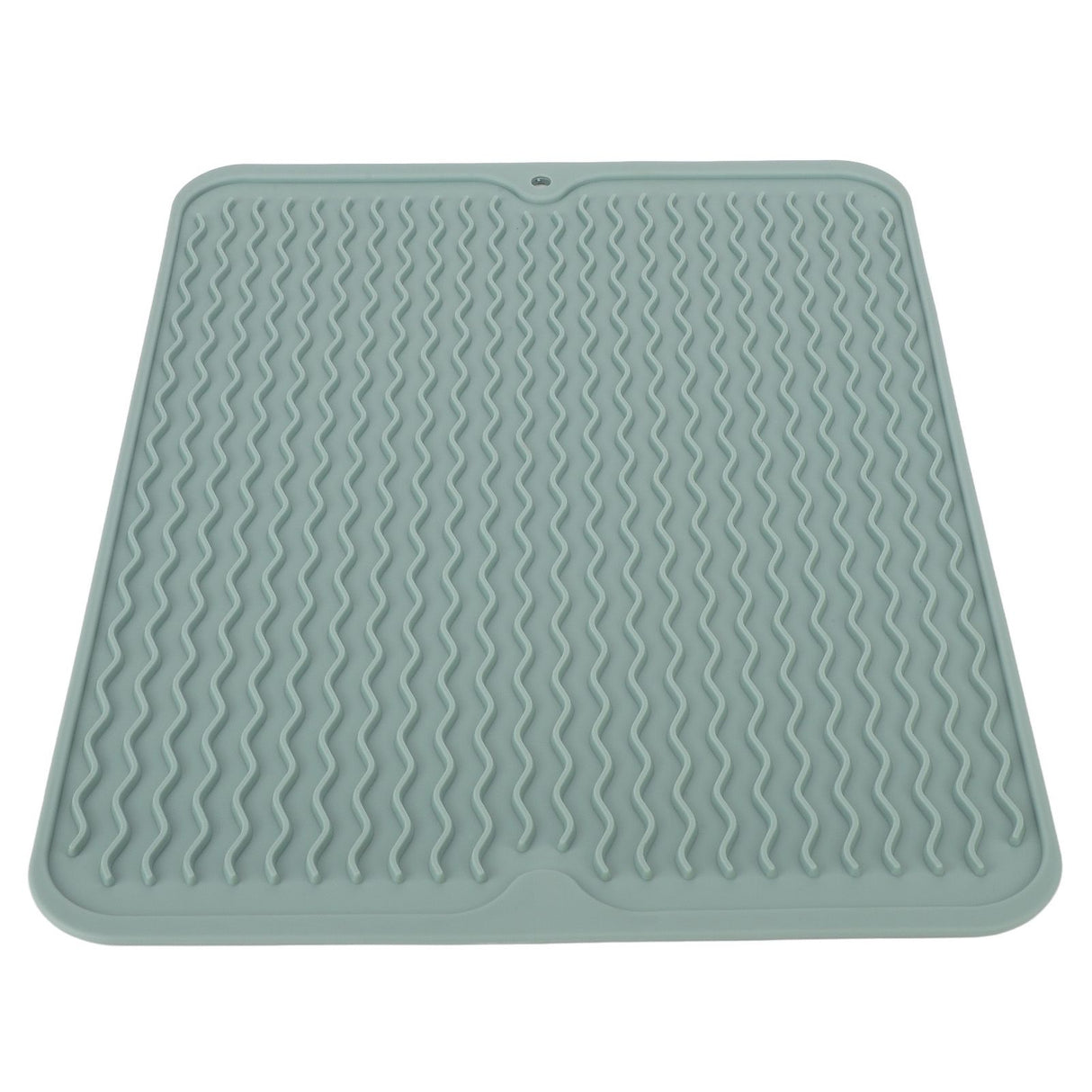 Dish Drying Mat Soft Flexible Rubber Heat Resistant Nonslip BPA Free Eco Friendly Wide Application Dish Drying PadGreen