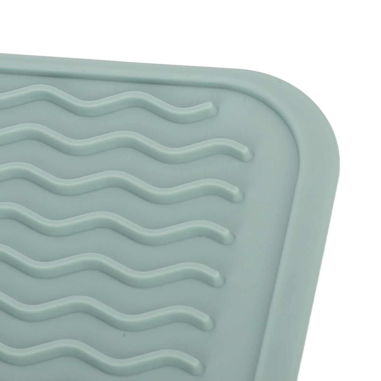 Dish Drying Mat Soft Flexible Rubber Heat Resistant Nonslip BPA Free Eco Friendly Wide Application Dish Drying PadGreen