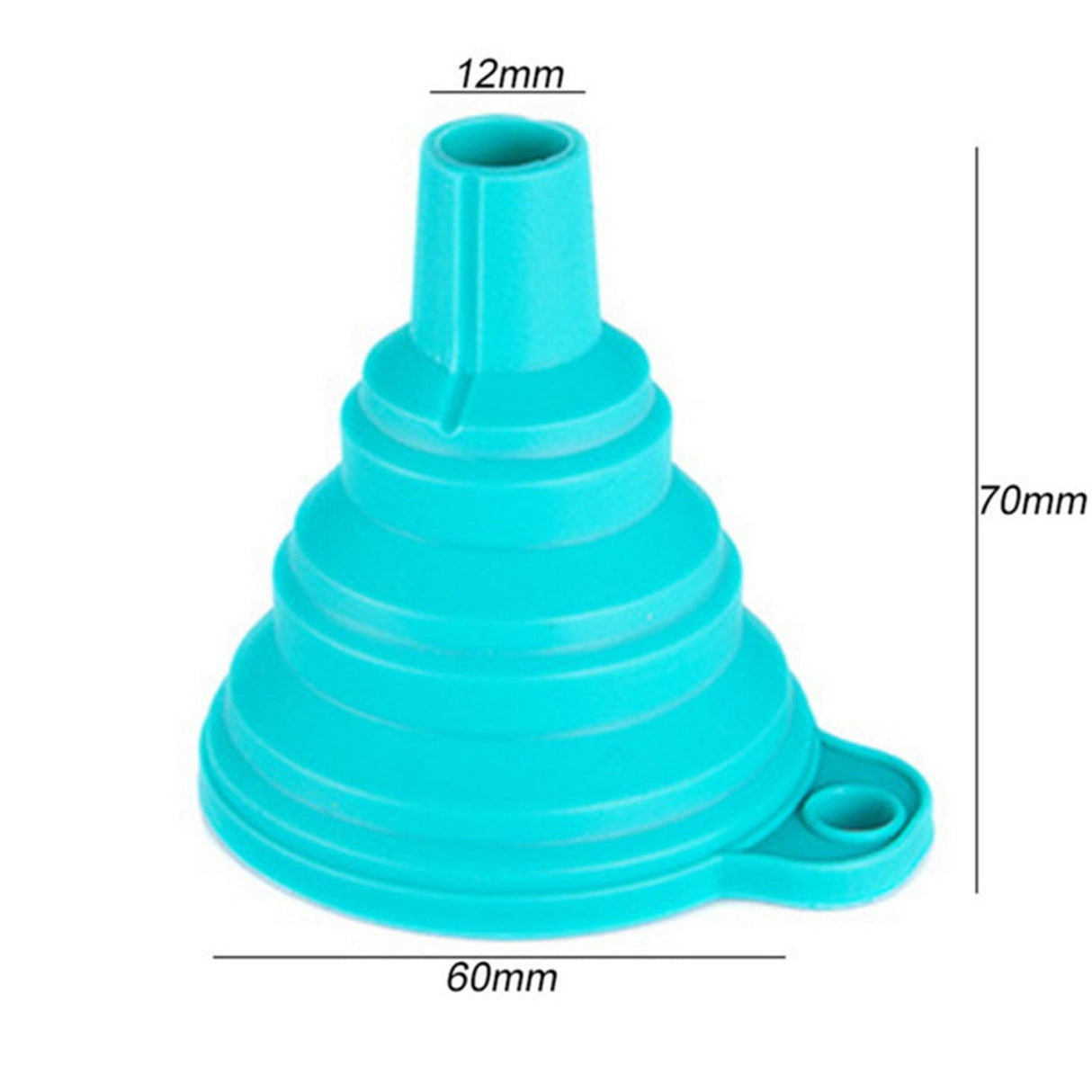 Kitchen Silicone Funnel Food Grade Silicone Foldable Funnel for Water Bottle Liquid TransferRandom Color