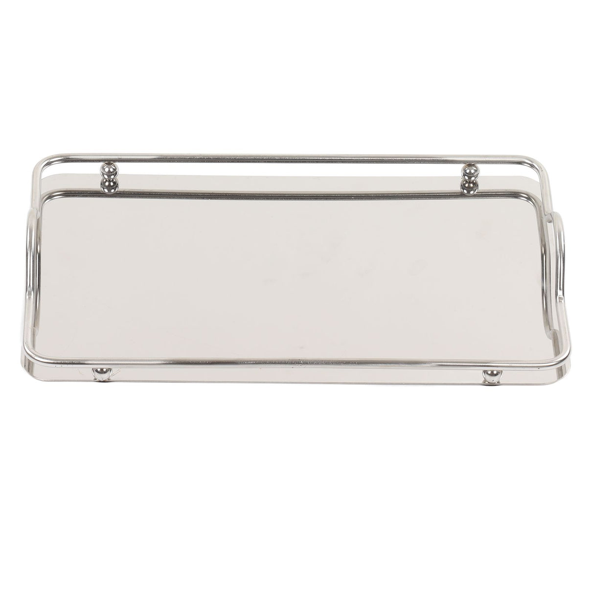 Large Rectangle Tray Stainless Steel Home Living Room Commercial Dishes Tray for Coffee Water Cups Fruit