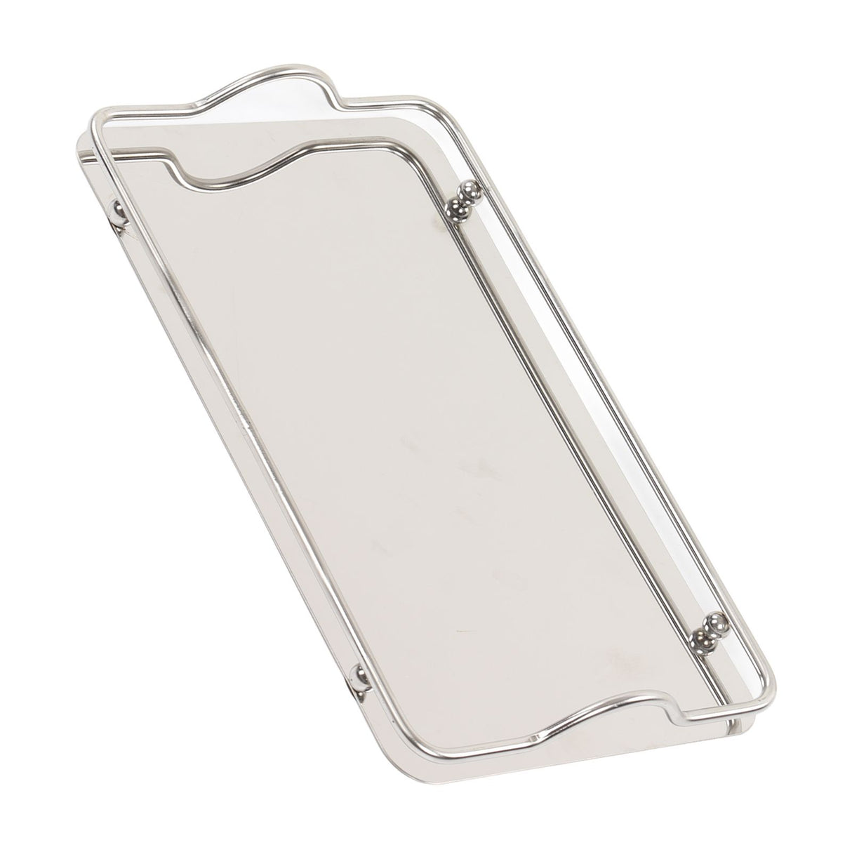 Large Rectangle Tray Stainless Steel Home Living Room Commercial Dishes Tray for Coffee Water Cups Fruit