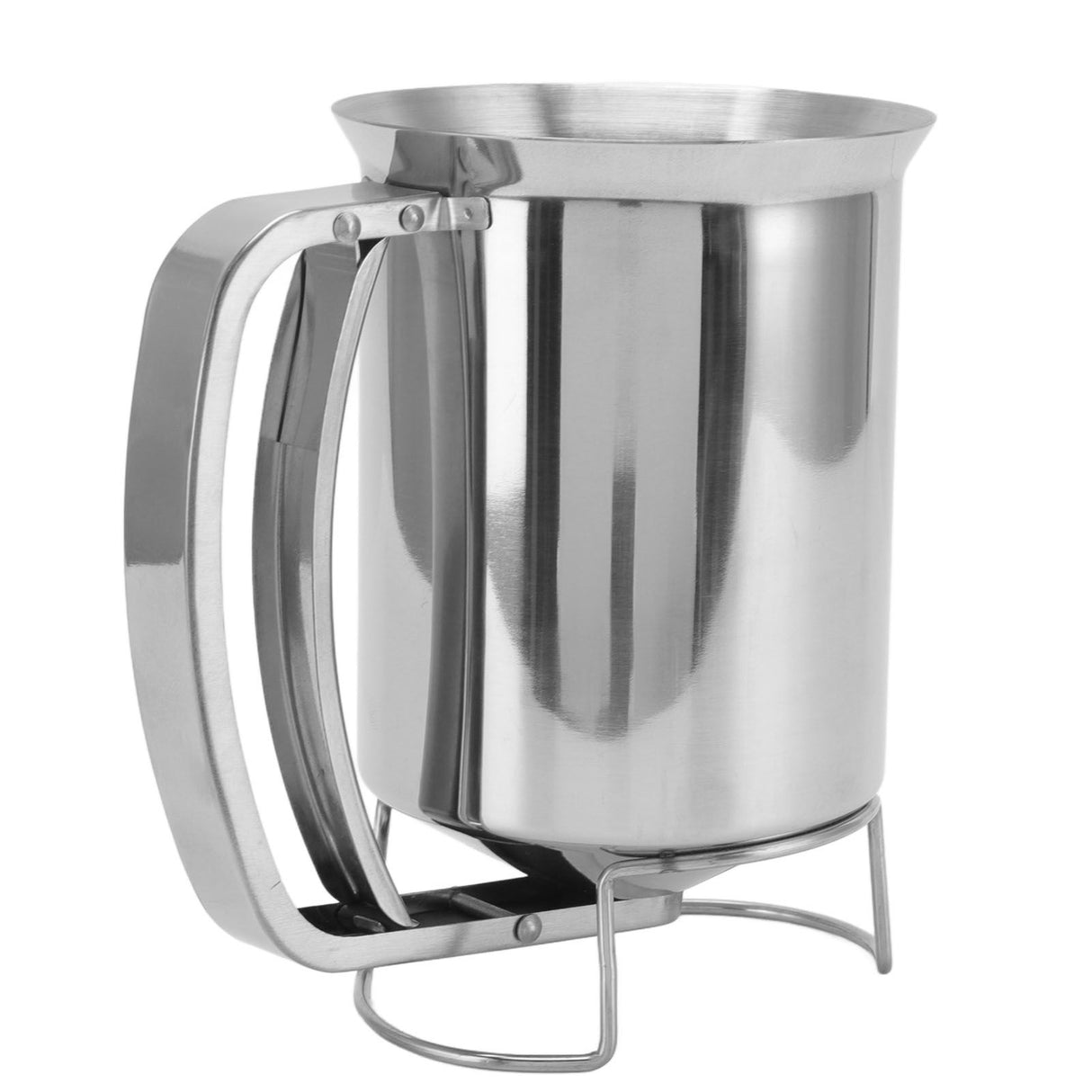 Pancake Batter Dispenser Handheld Stainless Steel Pancake Pourer for Baking Cupcakes Muffins