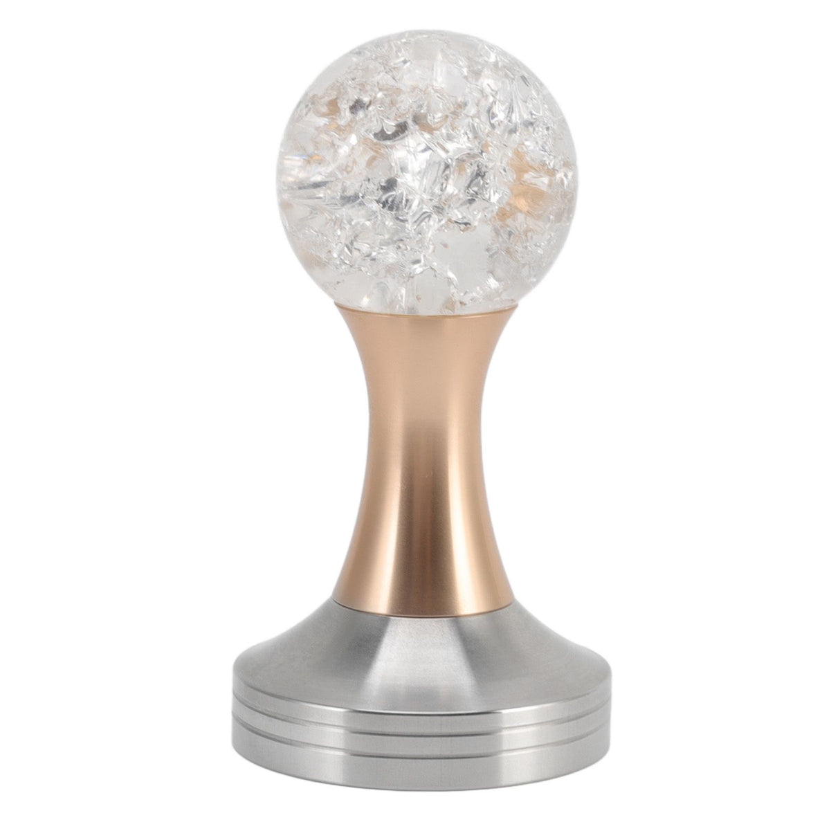 Crystal Ball Coffee Flat Tamper Stainless Steel Base Powder Hammer for Coffee Accessories Gold 58mm