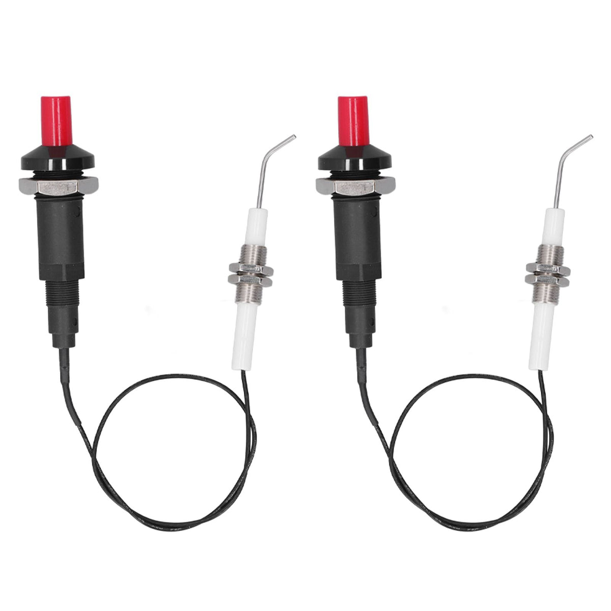 2 Sets Grill Stove Igniter Set Plastic Push Type Universal Threaded Grill Stove Spark Ignition for Kitchen Accessories