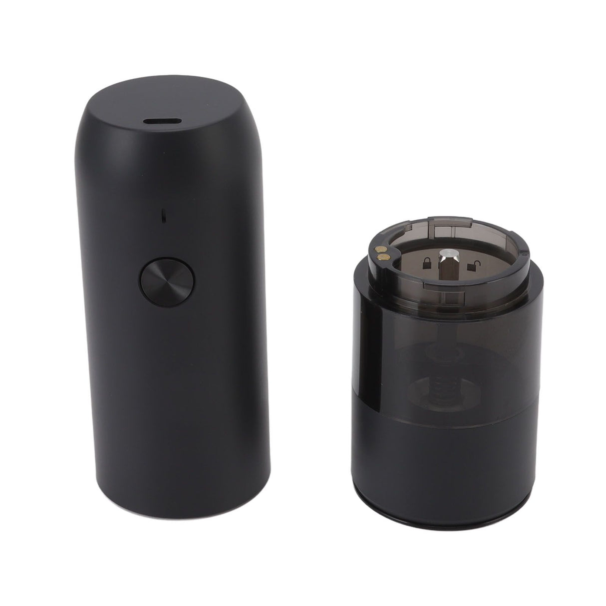 Electric Pepper Grinder Adjustable Coarseness Portable Pepper Mill for Pepper Salt Cayenne Cloves Vanilla Black