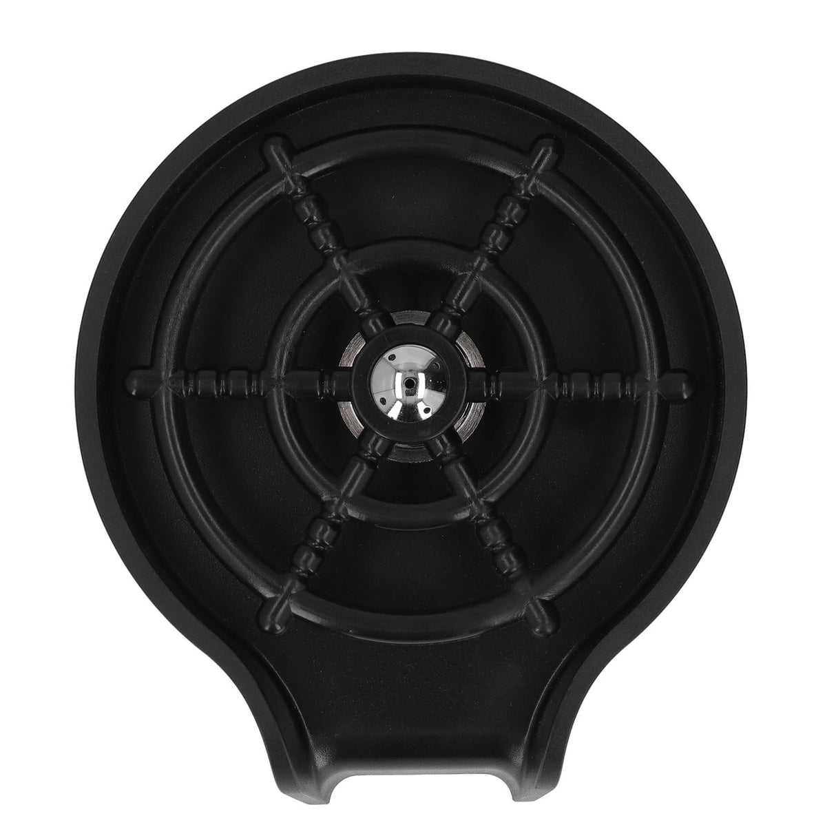 High Pressure Sink Glass Rinser Bar Automatic Cup Washer Kit with ABS Base 80cm Hose Black