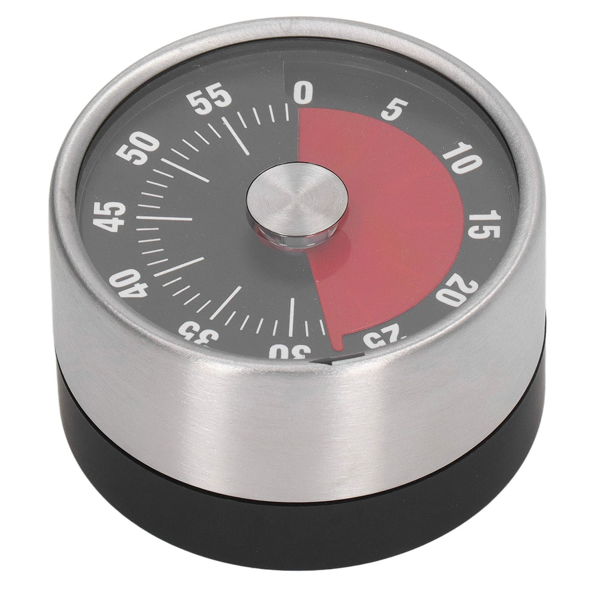 Magnetic Timer Magnet Design Stainless Steel 70db Alert High Accuracy Visual Timer for Kitchen Cooking Management Black
