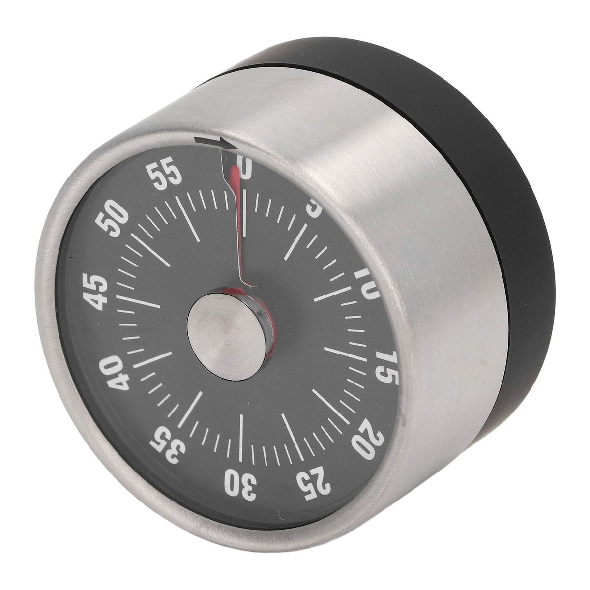 Magnetic Timer Magnet Design Stainless Steel 70db Alert High Accuracy Visual Timer for Kitchen Cooking Management Black