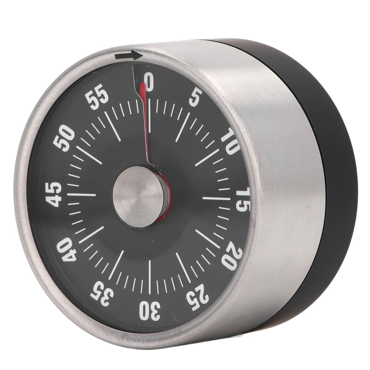 Magnetic Timer Magnet Design Stainless Steel 70db Alert High Accuracy Visual Timer for Kitchen Cooking Management Black