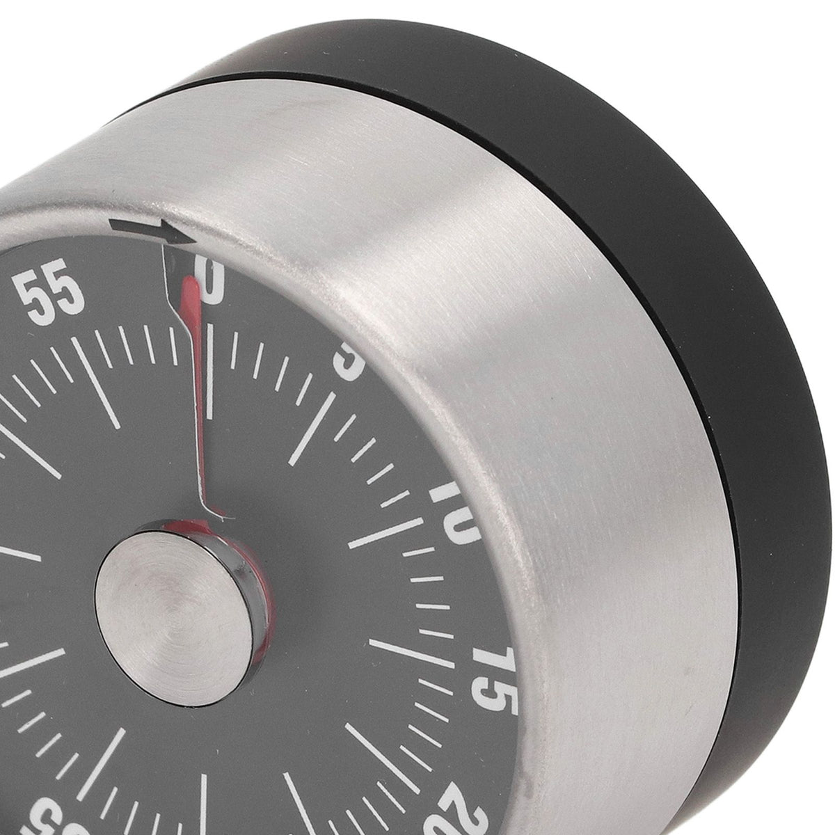 Magnetic Timer Magnet Design Stainless Steel 70db Alert High Accuracy Visual Timer for Kitchen Cooking Management Black