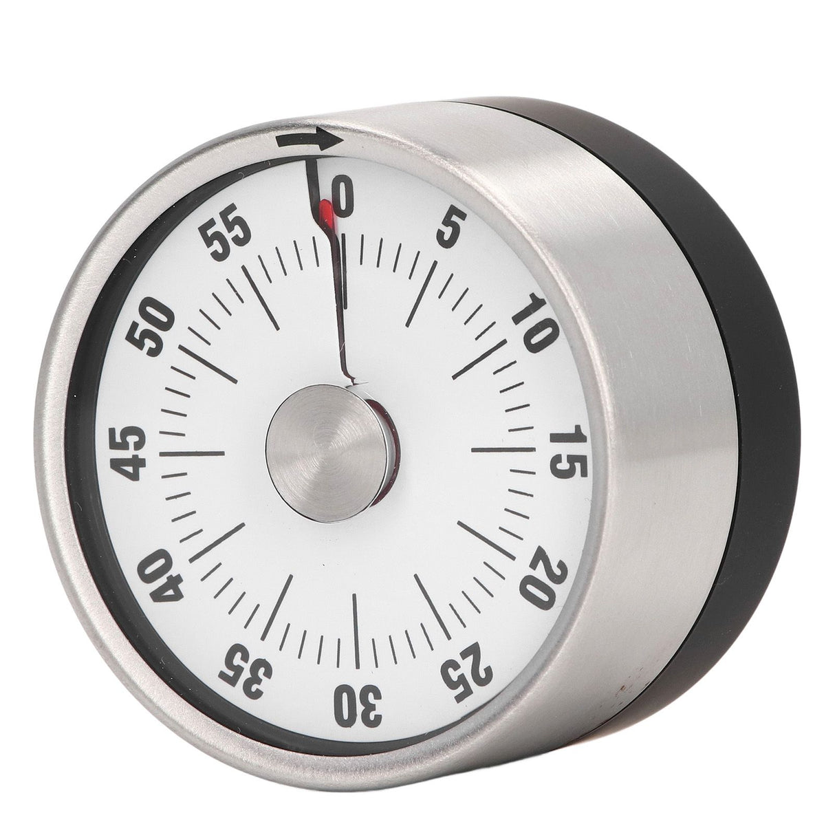 Magnetic Timer Magnet Design Stainless Steel 70db Alert High Accuracy Visual Timer for Kitchen Cooking Management White