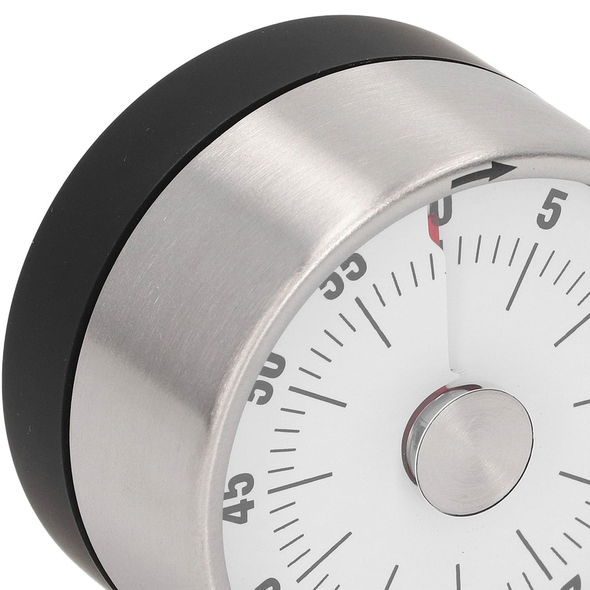 Magnetic Timer Magnet Design Stainless Steel 70db Alert High Accuracy Visual Timer for Kitchen Cooking Management White