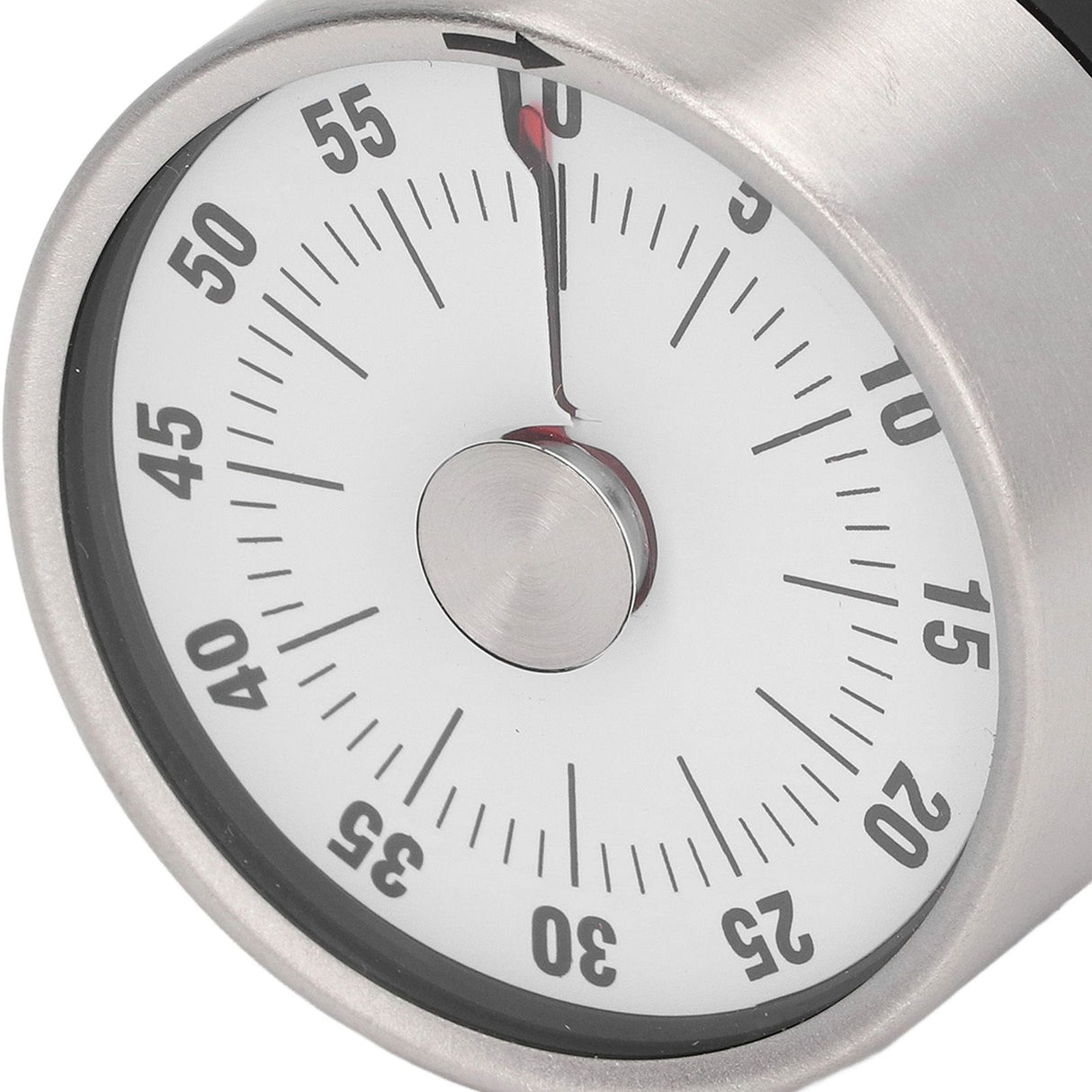 Magnetic Timer Magnet Design Stainless Steel 70db Alert High Accuracy Visual Timer for Kitchen Cooking Management White