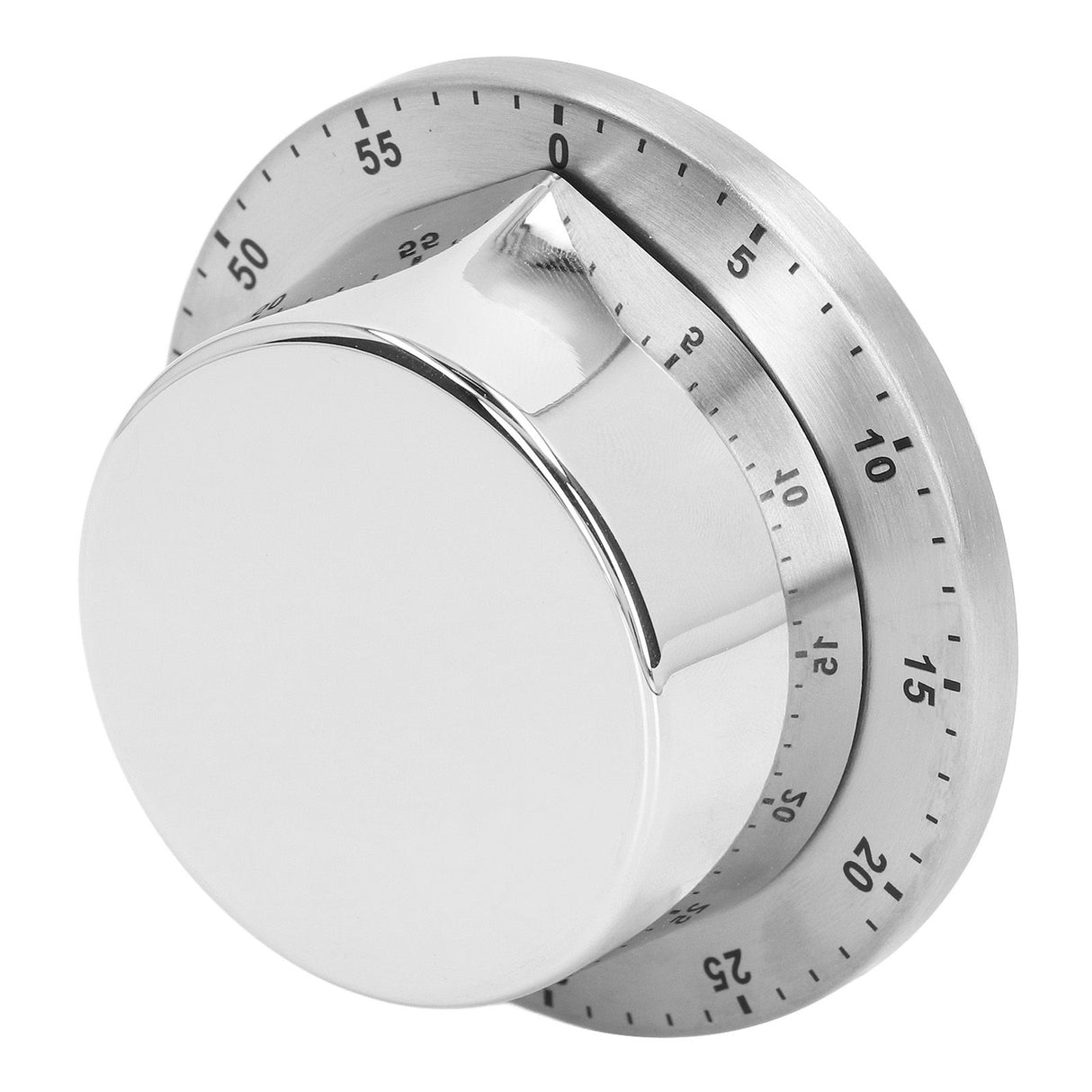 Kitchen Mechanical Timer 304 Stainless Steel Magnetic Suction Chef Cooking Timer Clock White
