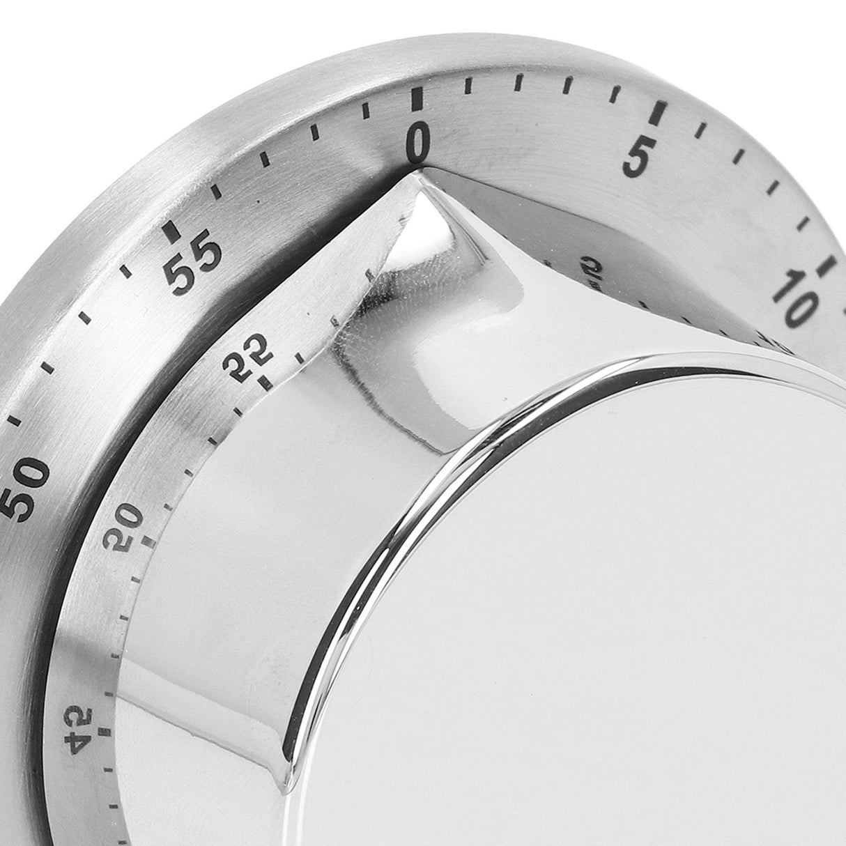 Kitchen Mechanical Timer 304 Stainless Steel Magnetic Suction Chef Cooking Timer Clock White