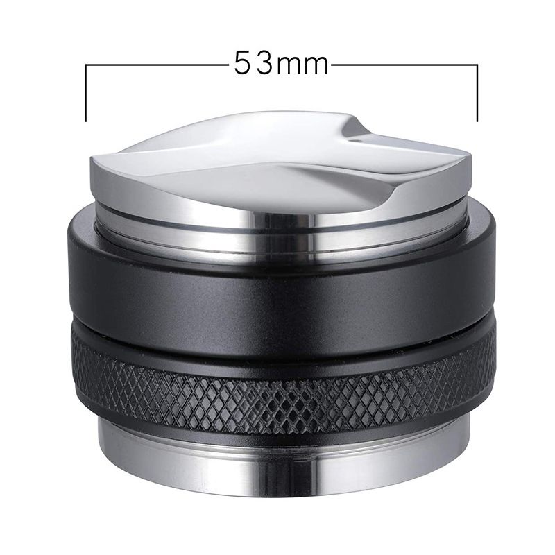 Coffee Leveler Stainless Steel Dual Head Dual Purpose Coffee Distributor for Home Cafe 53mm/2.1in
