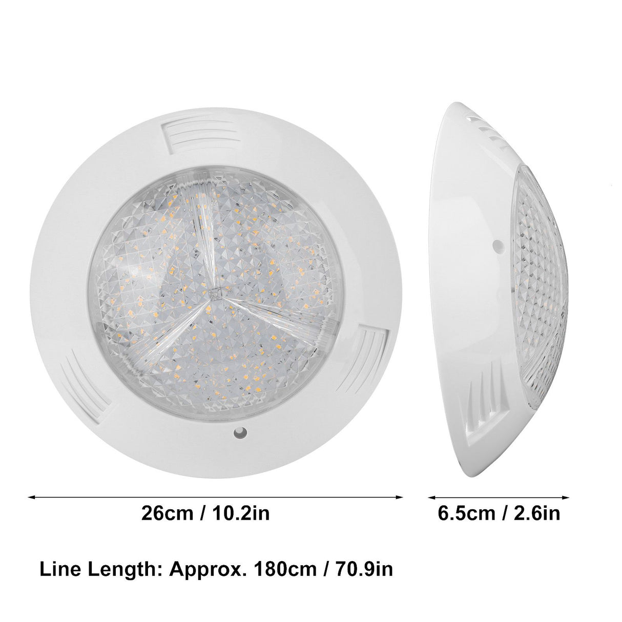 160LED Swimming Pool Light IP68 Waterproof Landscape Underwater Lamp 18W AC12V Warm Light