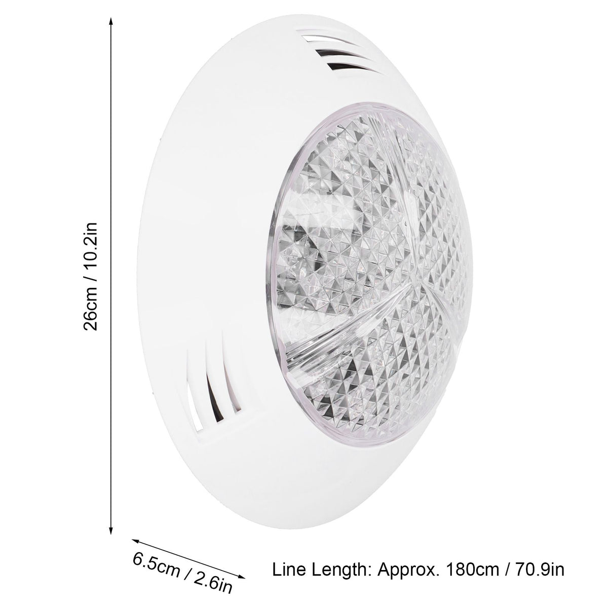 24LED Pool Light RGB Underwater Lamp with 12-Key Remote Control IP68 Waterproof 24W AC12V