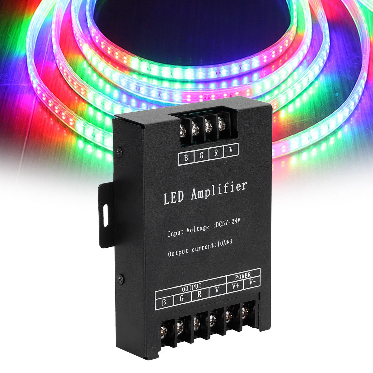 LED Signal Amplifier Lamp RGB Light Strip Power Controller Repeater Module DC5-24V