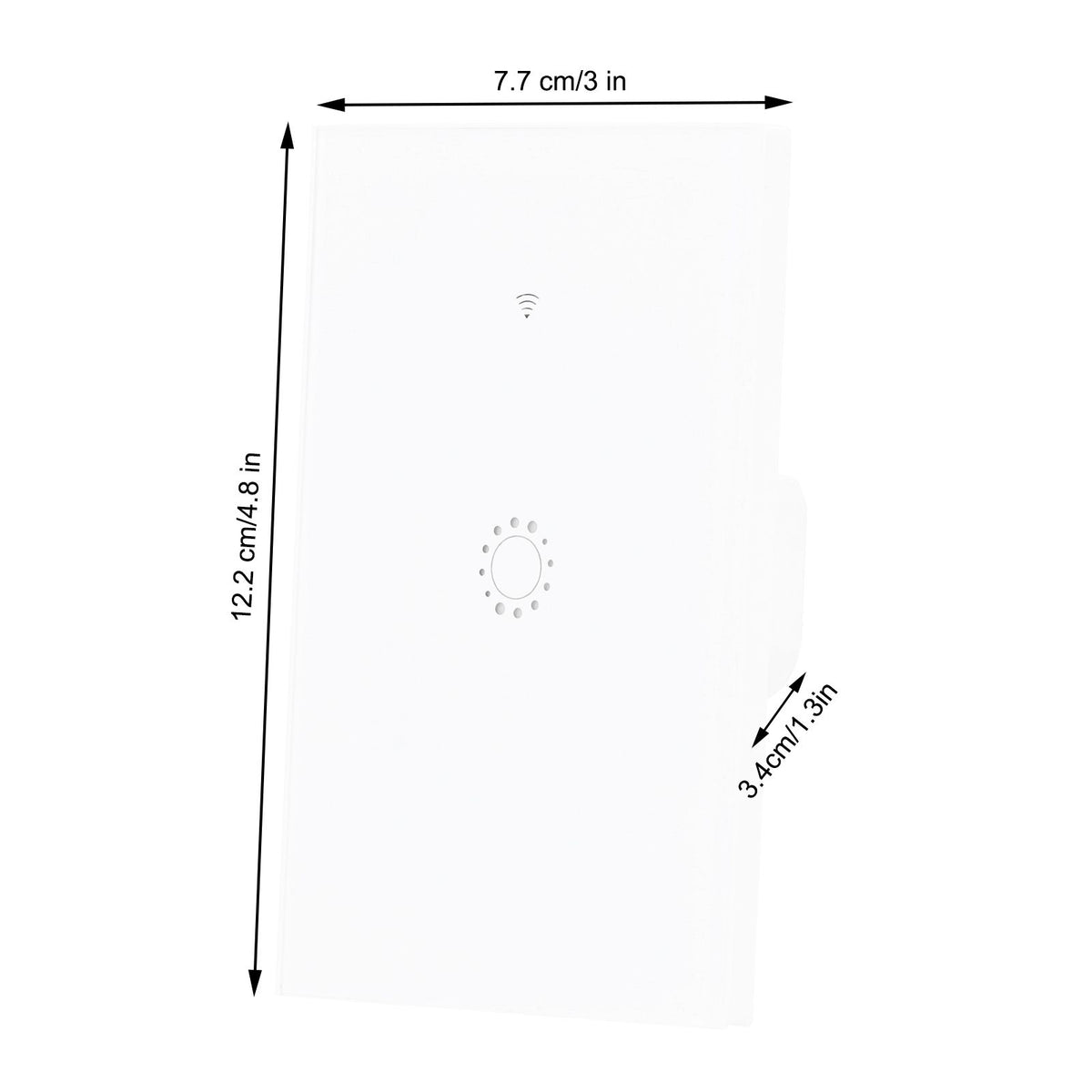Wifi Smart LED Light Switch Touch Panel 1-Way APP Remote Voice Control for Amazon Alexa AC95-250VWhite Cover