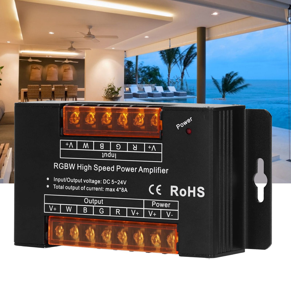LED Signal Amplifier Module for Home RGB Light Strip Controller 0.1%100% DC5V24V