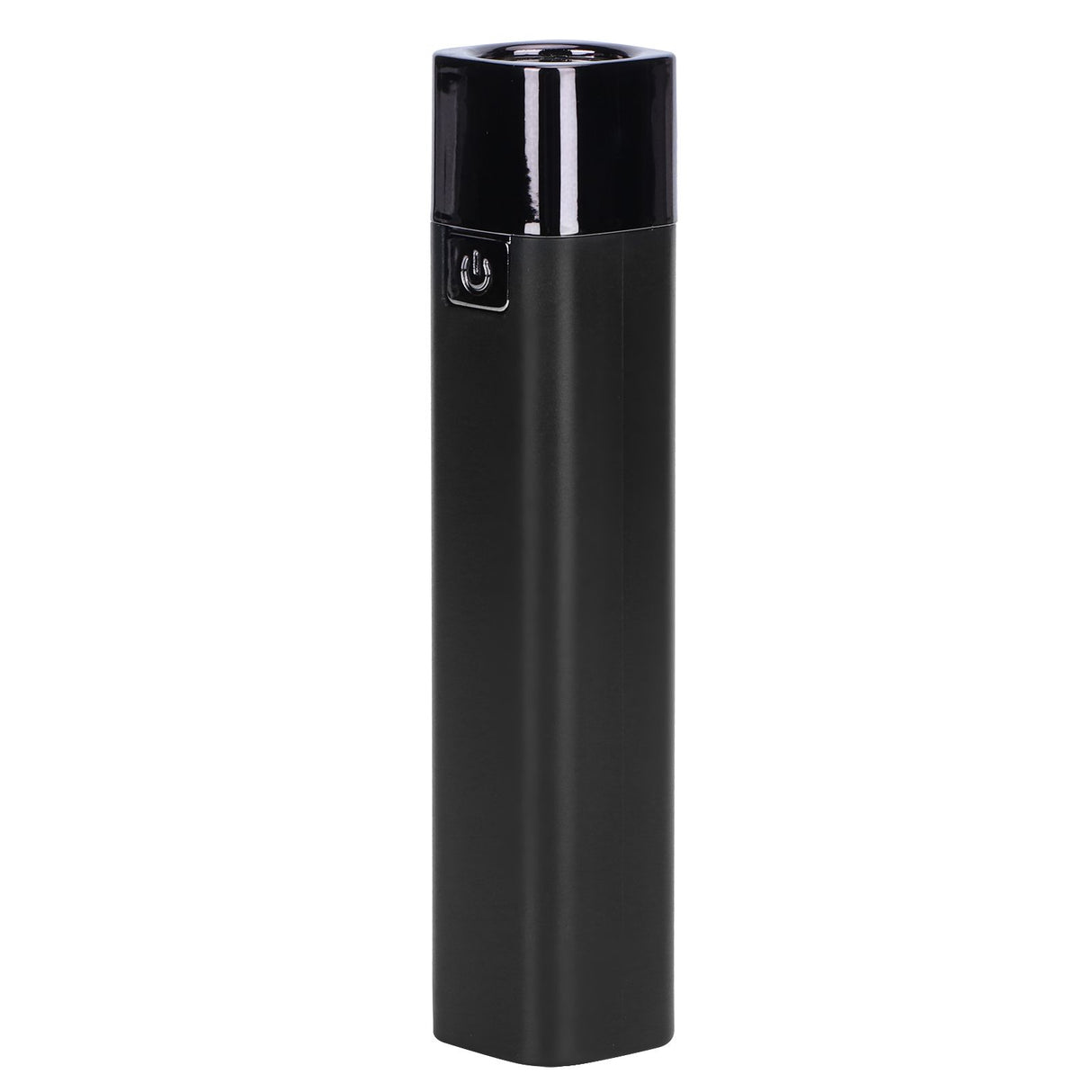Mini Flashlight Strong Light USB Input Output Phone Charging LED MultiFunction Lamp(Black )