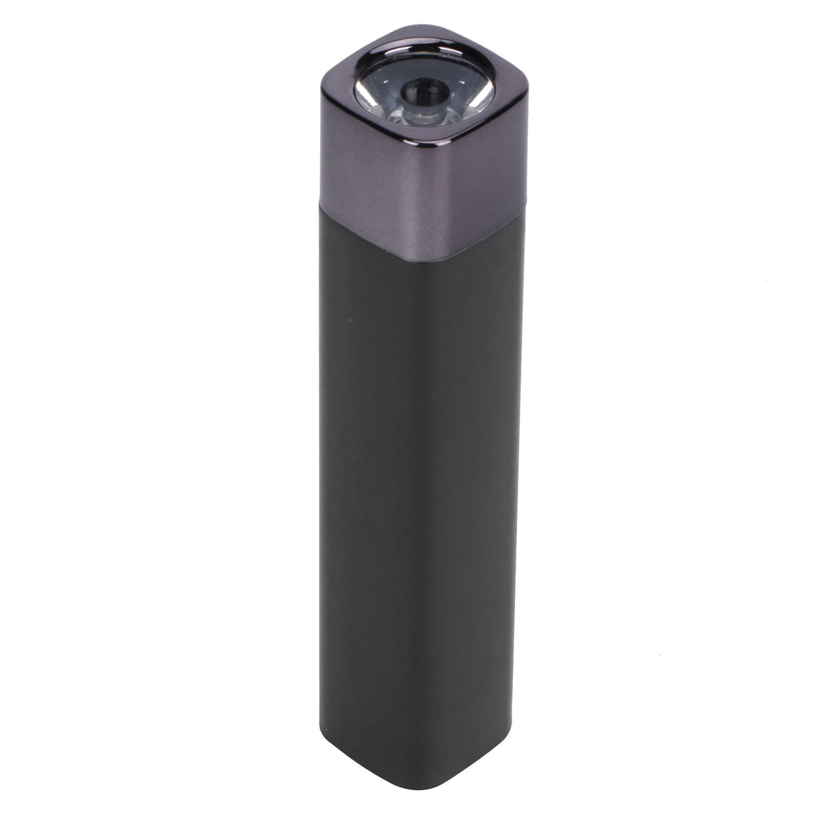 Mini Flashlight Strong Light USB Input Output Phone Charging LED MultiFunction Lamp(Black )