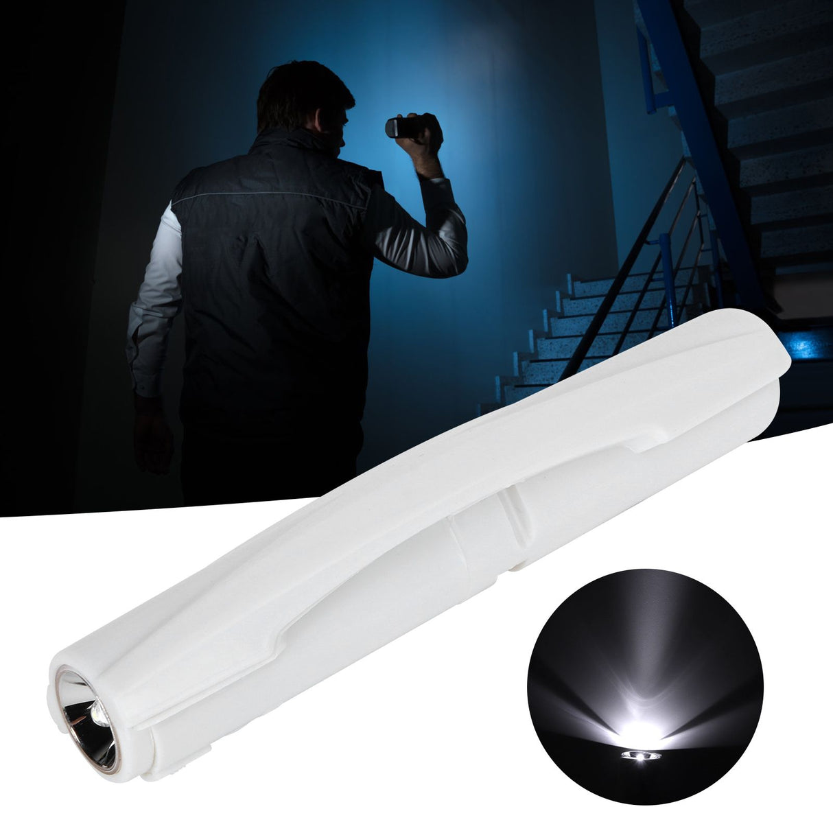 Portable LED Light Bar Flashlight 200lm Detachable Searchlight Lamp for Bedroom Basement Warehouse