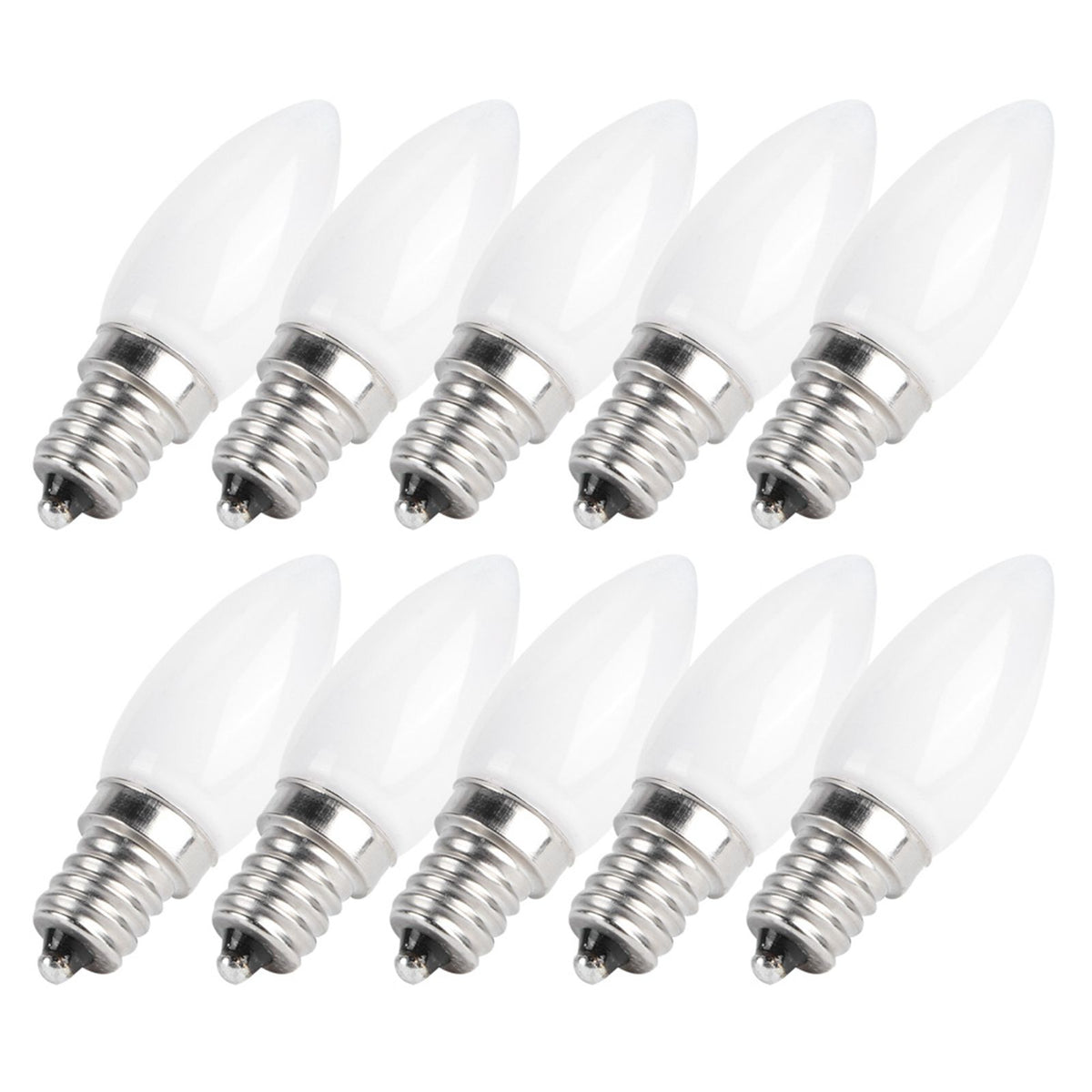 10pcs E12 LED Bulb 1.5W Warm White Lamp for Chandelier Ceiling Light Wall Lamp Home Lighting AC 110V