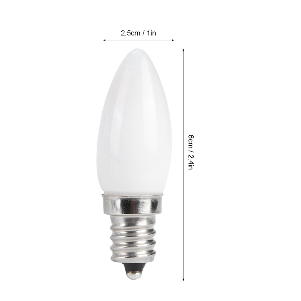 10pcs E12 LED Bulb 1.5W Warm White Lamp for Chandelier Ceiling Light Wall Lamp Home Lighting AC 110V